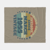 Gepersonaliseerd  verjaardagscadeau fleece deken (Voorkant (Horizontaal))