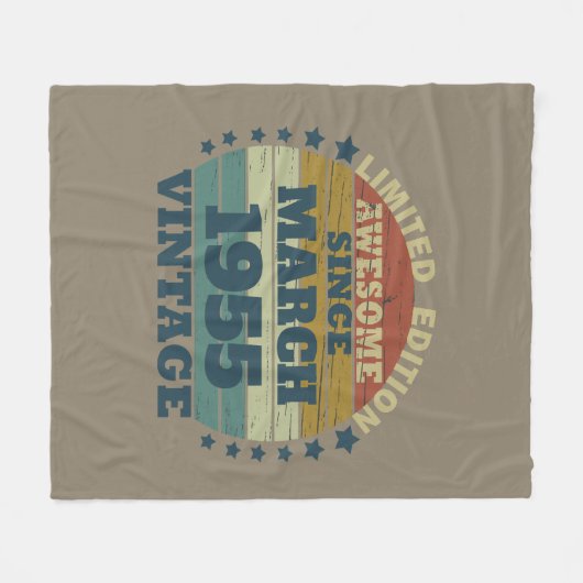 Gepersonaliseerd  verjaardagscadeau fleece deken (Voorkant (Horizontaal))