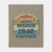 Gepersonaliseerd  verjaardagscadeau fleece deken (Voorkant)