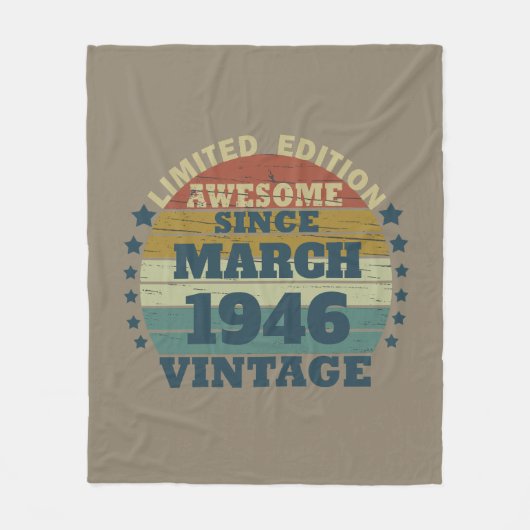 Gepersonaliseerd  verjaardagscadeau fleece deken (Voorkant)