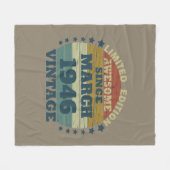 Gepersonaliseerd  verjaardagscadeau fleece deken (Voorkant (Horizontaal))