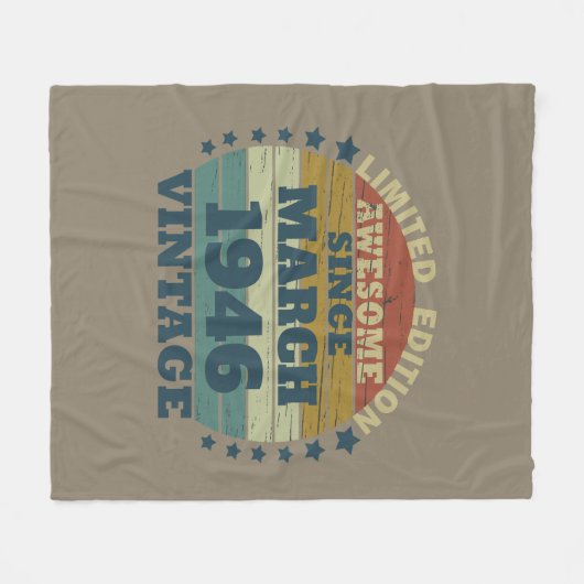 Gepersonaliseerd  verjaardagscadeau fleece deken (Voorkant (Horizontaal))