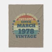 Gepersonaliseerd  verjaardagscadeau fleece deken (Voorkant)
