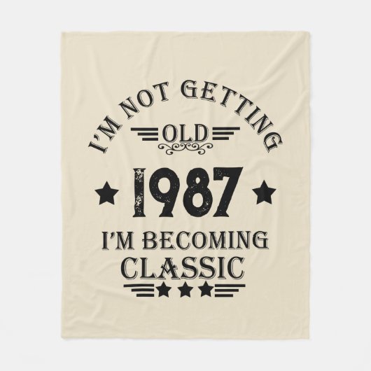 Gepersonaliseerd verjaardagscadeau fleece deken (Voorkant)