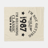 Gepersonaliseerd verjaardagscadeau fleece deken (Voorkant (Horizontaal))