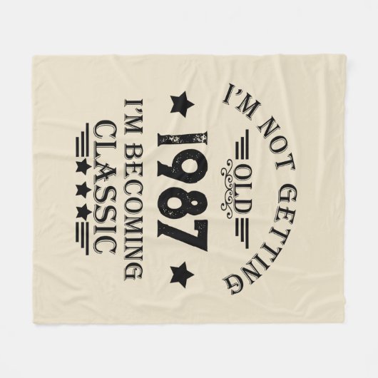 Gepersonaliseerd verjaardagscadeau fleece deken (Voorkant (Horizontaal))