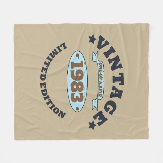 Gepersonaliseerd  verjaardagscadeau fleece deken (Voorkant (Horizontaal))