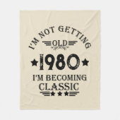 Gepersonaliseerd  verjaardagscadeau fleece deken (Voorkant)