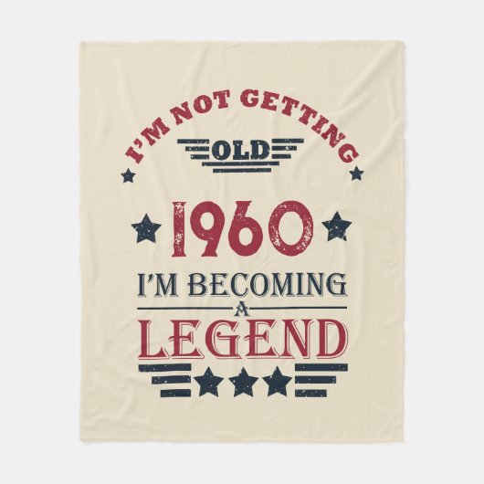 Gepersonaliseerd  verjaardagscadeau fleece deken (Voorkant)