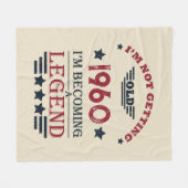 Gepersonaliseerd  verjaardagscadeau fleece deken (Voorkant (Horizontaal))