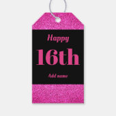  gepersonaliseerd verjaardagscadeau labels 16e cadeaulabel (Voorkant)