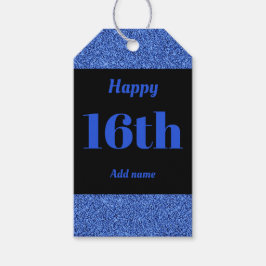 gepersonaliseerd verjaardagscadeau labels 16e cadeaulabel