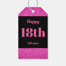  gepersonaliseerd verjaardagscadeau labels 18e cadeaulabel