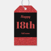  gepersonaliseerd verjaardagscadeau labels 18e cadeaulabel (Voorkant)