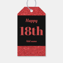  gepersonaliseerd verjaardagscadeau labels 18e cadeaulabel