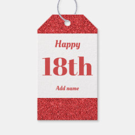  gepersonaliseerd verjaardagscadeau labels 18e cadeaulabel