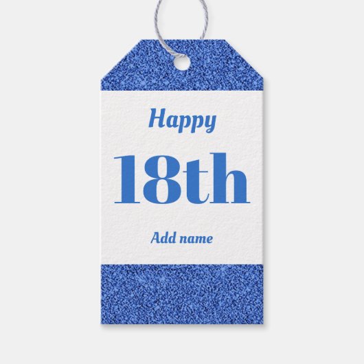  gepersonaliseerd verjaardagscadeau labels 18e cadeaulabel (Voorkant)