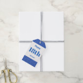  gepersonaliseerd verjaardagscadeau labels 18e cadeaulabel (Met Touw)