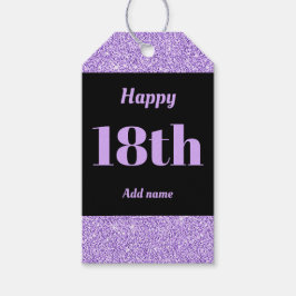  gepersonaliseerd verjaardagscadeau labels 18e cadeaulabel