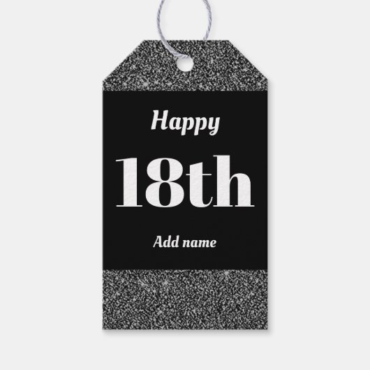  gepersonaliseerd verjaardagscadeau labels 18e cadeaulabel (Voorkant)