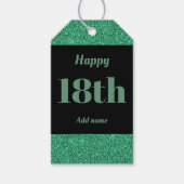 gepersonaliseerd verjaardagscadeau labels 18e cadeaulabel (Voorkant)