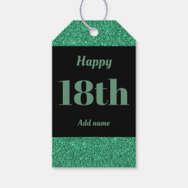  gepersonaliseerd verjaardagscadeau labels 18e cadeaulabel