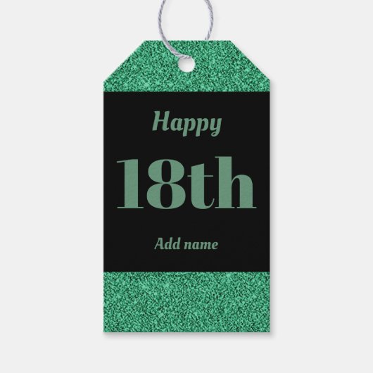  gepersonaliseerd verjaardagscadeau labels 18e cadeaulabel (Voorkant)