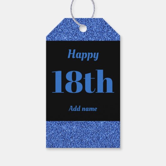  gepersonaliseerd verjaardagscadeau labels 18e cadeaulabel (Voorkant)