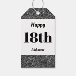  gepersonaliseerd verjaardagscadeau labels 18e cadeaulabel