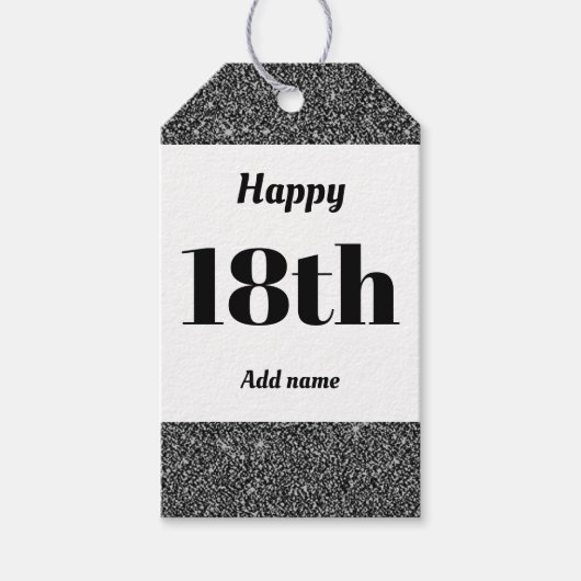  gepersonaliseerd verjaardagscadeau labels 18e cadeaulabel (Voorkant)