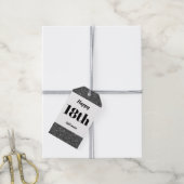  gepersonaliseerd verjaardagscadeau labels 18e cadeaulabel (Met Touw)