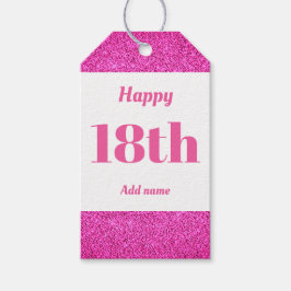  gepersonaliseerd verjaardagscadeau labels 18e cadeaulabel