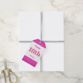  gepersonaliseerd verjaardagscadeau labels 18e cadeaulabel (Met Touw)