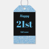 gepersonaliseerd verjaardagscadeau labels 21 cadeaulabel (Voorkant)