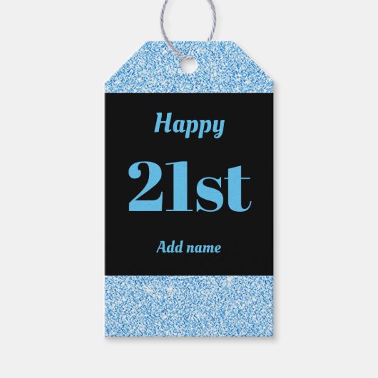  gepersonaliseerd verjaardagscadeau labels 21 cadeaulabel (Voorkant)