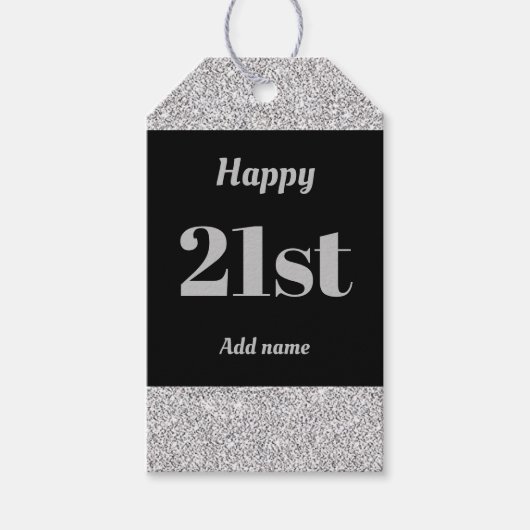  gepersonaliseerd verjaardagscadeau labels 21 cadeaulabel (Voorkant)