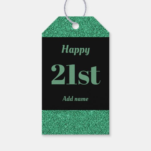  gepersonaliseerd verjaardagscadeau labels 21 cadeaulabel (Voorkant)