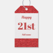  gepersonaliseerd verjaardagscadeau labels 21 cadeaulabel (Voorkant)