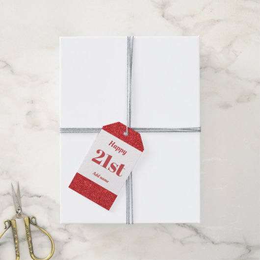  gepersonaliseerd verjaardagscadeau labels 21 cadeaulabel (Met Touw)