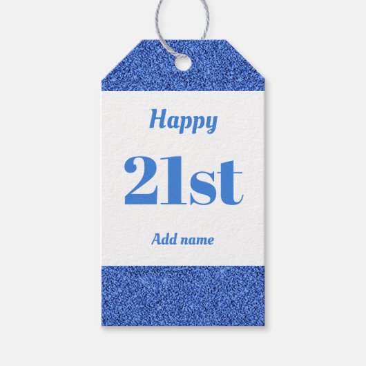  gepersonaliseerd verjaardagscadeau labels 21 cadeaulabel (Voorkant)