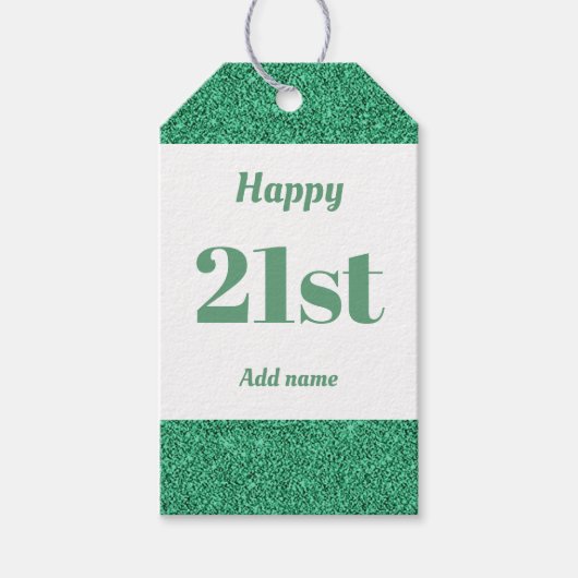  gepersonaliseerd verjaardagscadeau labels 21 cadeaulabel (Voorkant)