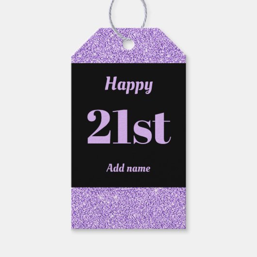  gepersonaliseerd verjaardagscadeau labels 21 cadeaulabel (Voorkant)