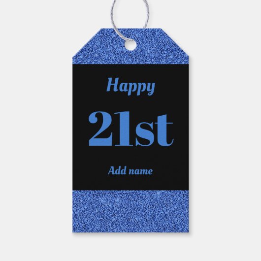  gepersonaliseerd verjaardagscadeau labels 21 cadeaulabel (Voorkant)