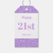  gepersonaliseerd verjaardagscadeau labels 21 cadeaulabel (Voorkant)