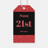  gepersonaliseerd verjaardagscadeau labels 21 cadeaulabel (Voorkant)