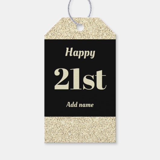  gepersonaliseerd verjaardagscadeau labels 21 cadeaulabel (Voorkant)