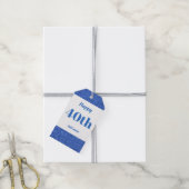 gepersonaliseerd verjaardagscadeau labels 40e cadeaulabel (Met Touw)