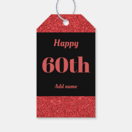  gepersonaliseerd verjaardagscadeau labels 60e cadeaulabel