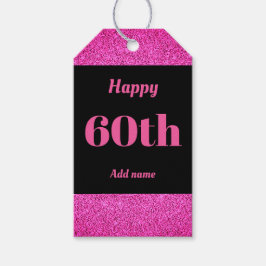  gepersonaliseerd verjaardagscadeau labels 60e cadeaulabel