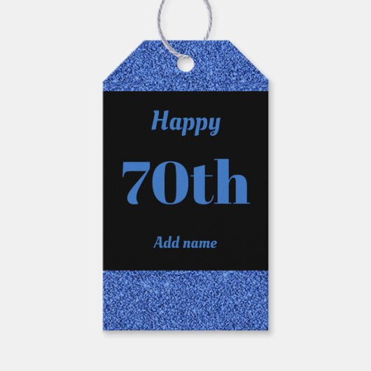  gepersonaliseerd verjaardagscadeau labels 70e cadeaulabel (Voorkant)